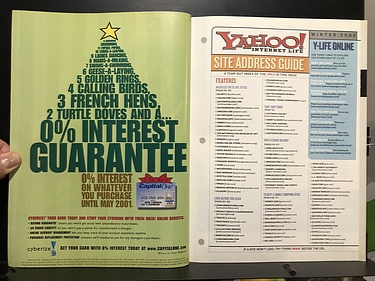 Yahoo! Internet Life, Winter, 2000