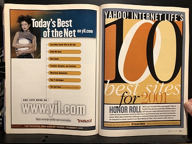 Yahoo! Internet Life, January, 2001