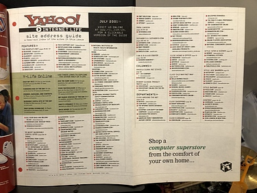 Yahoo! Internet Life, July, 2001
