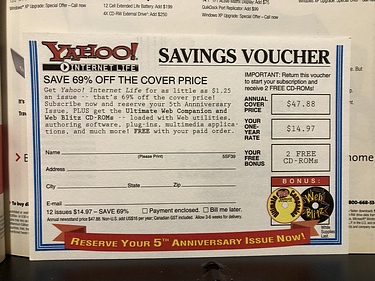 Yahoo! Internet Life, August, 2001