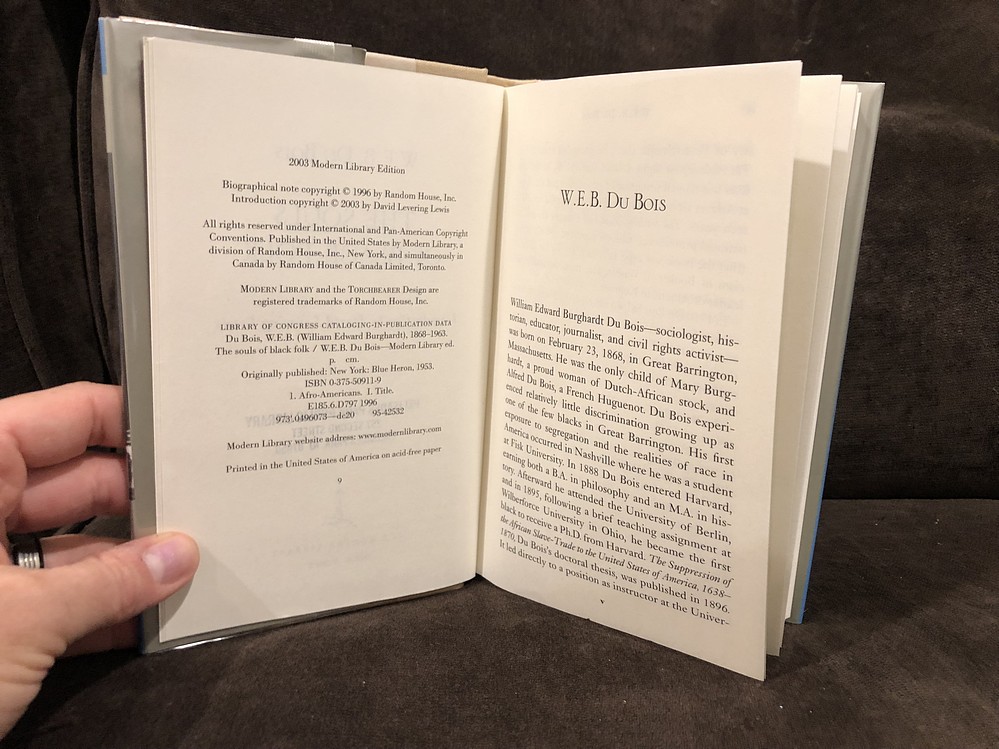 Review: The Souls of Black Folk, by W.E.B. Du Bois - Parry Game Preserve
