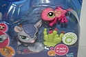Littlest Pet Shop - #1454 & #1454 - Armadillo and Gecko