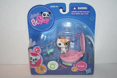 Littlest Pet Shop - #1461 - Kitten with Tuna Can