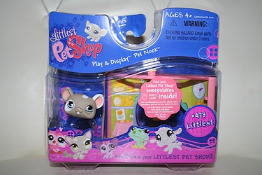 Littlest Pet Shop - #473 - Mouse with Cheese Shop