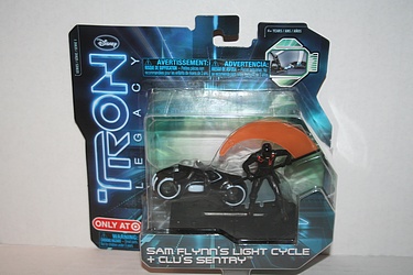 Tron Legacy: Sam Flynn's Light Cycle + Clu's Sentry - Target Exclusive