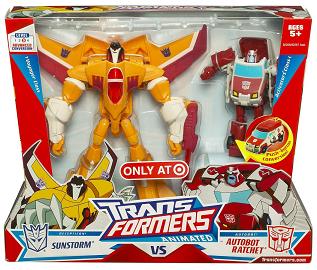 Transformers Animated - Target Exclusive Sunstorm and Ratchet Set