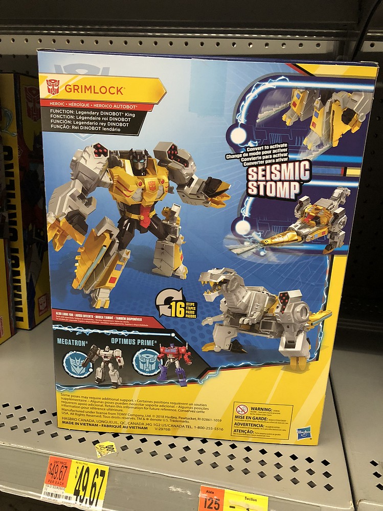 Transformers Cyberverse Power of the Spark (2019) Grimlock Ultimate Class Parry Game Preserve
