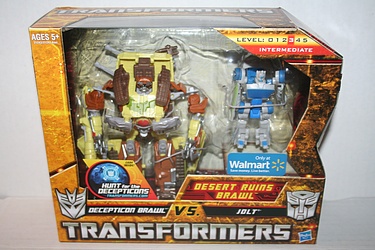 Transformers More Than Meets The Eye (2010) - Brawl vs. Jolt - Desert Ruins Brawl - Walmart Exclusive