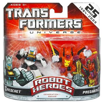 Transformers Robot Heroes - Ricochet vs. Predaking