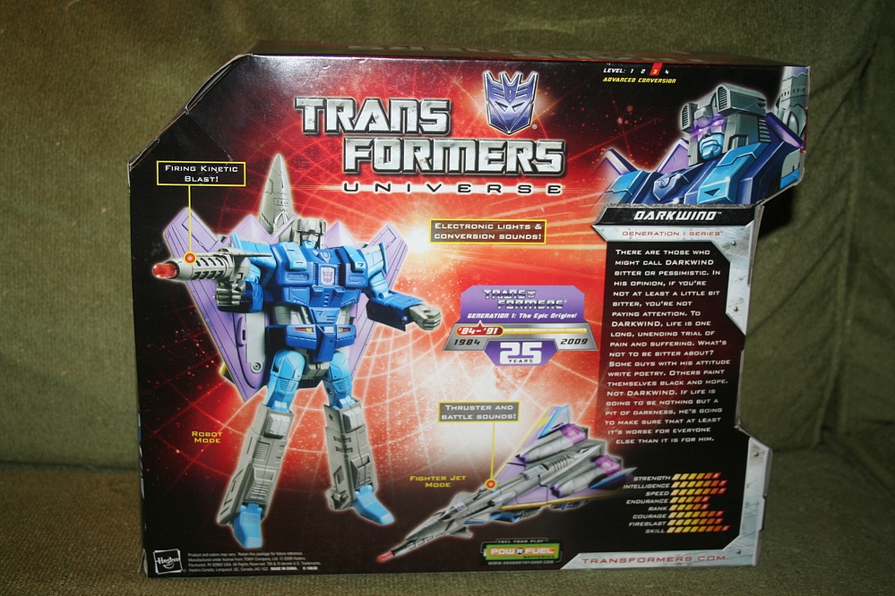 Darkwind Action Figure for sale online Hasbro Exclusive Transformers Universe Generation 1 Ultra 