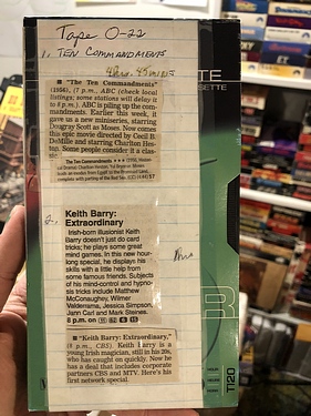 Toledo - Tape O-22 - #0210 - Ten Commandments / Keith Barry Magic