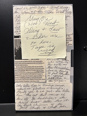 Tucson - Tape 0019 - #1214 - West Wing, April 26, 2000 (huge notes!)