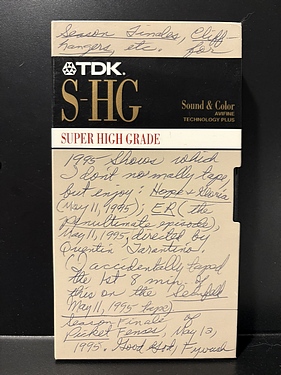 Tucson - Tape 0073 - #1541 - Season Finales for 1995 shows:  Hope and Gloria, ER, Picket Fences, Medicine Ball, Seinfeld