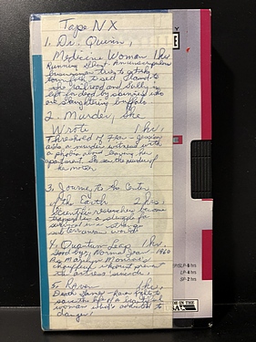 Toledo - Tape N-X - #1996 - Dr. Quinn, Murder..She Wrote, Journey to the Center of the Earth, Quantum Leap, Raven (March, 1993)