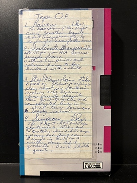 Toledo - Tape O-F - #2005 - Raven, Intimate Strangers, Steel Magnolias, Simpsons